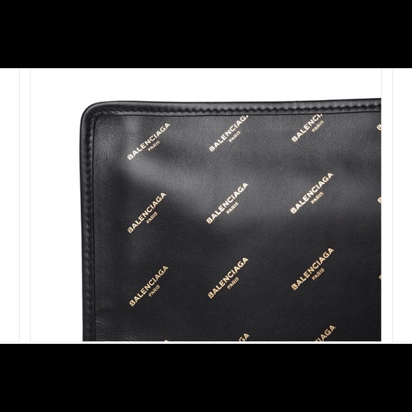 Balenciaga All Over Logo Pouch - Picture 2 of 4